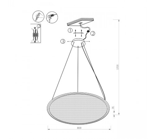 Подвесной светильник Lumien Hall Belgin LH8030/1PS-SBK Подвесной светильник Lumien Hall Belgin LH8030/1PS-SBK