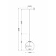 Подвесной светодиодный светильник Maytoni Cometa MOD055PL-L12G3K