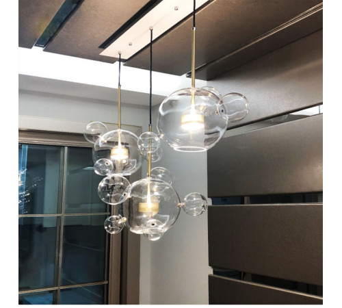 Подвесной светильник Delight Collection Bubbles 9214P/3L gold Подвесной светильник Delight Collection Bubbles 9214P/3L gold