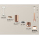 Подвесной светильник Ambrella Light Techno Spot XP8122001 (A2301, A2063x2, C6326x3, A2101, C8122, N8126)