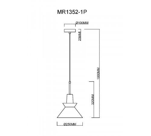 Подвесной светильник MyFar Kristina MR1352-1P Подвесной светильник MyFar Kristina MR1352-1P