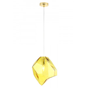 Подвесной светильник Crystal Lux NUESTRO SP1 GOLD/AMBER