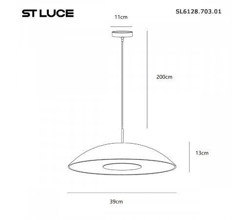 Подвесной светильник ST Luce Lid SL6128.703.01 Подвесной светильник ST Luce Lid SL6128.703.01