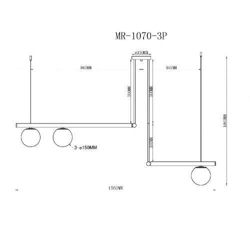 Подвесной светильник MyFar Jenifer MR1070-3P Подвесной светильник MyFar Jenifer MR1070-3P