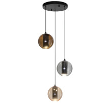 Подвесной светильник Eurosvet Cobble 50258/3 LED дымчатый/ бежевый/ шоколад a064554