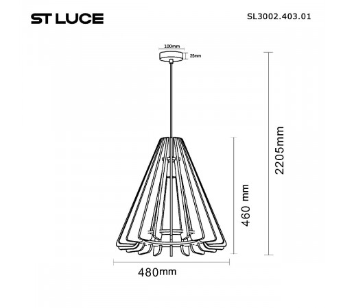 Подвесной светильник ST Luce Sentito SL3002.403.01 Подвесной светильник ST Luce Sentito SL3002.403.01