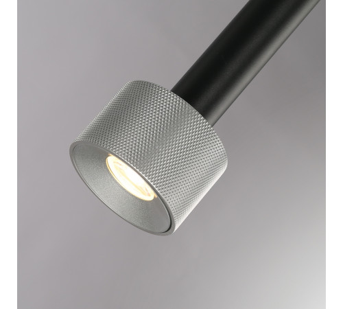 Подвесной светильник iLedex Delta 2362-1 BK+SL Подвесной светильник iLedex Delta 2362-1 BK+SL