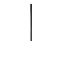 Подвесной светодиодный светильник Ideal Lux Ultrathin SP1 Small Round Nero 156699