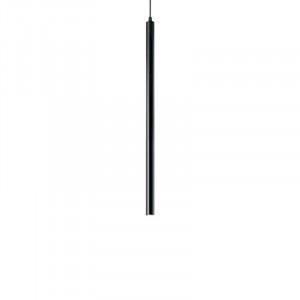 Подвесной светодиодный светильник Ideal Lux Ultrathin SP1 Small Round Nero 156699