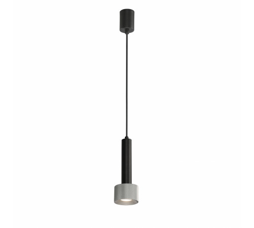 Подвесной светильник iLedex Delta 2362-1 BK+SL Подвесной светильник iLedex Delta 2362-1 BK+SL