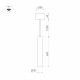 Подвесной светильник Arlight SP-PIPE-HANG-L600-R30-9W Warm3000 (BR, 24 deg, 230V) 038646