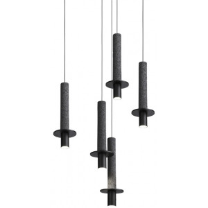 Подвесной светильник iLamp Lofty 10704P/1-D150 BK-GR