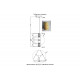Подвесной светильник Crystal Lux AMARILLO SP18W LED BRASS