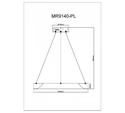 Подвесной светильник Myfar Elara MR9140-PL Подвесной светильник Myfar Elara MR9140-PL