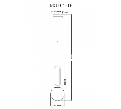 Подвесной светильник Myfar Pierre MR1164-1P