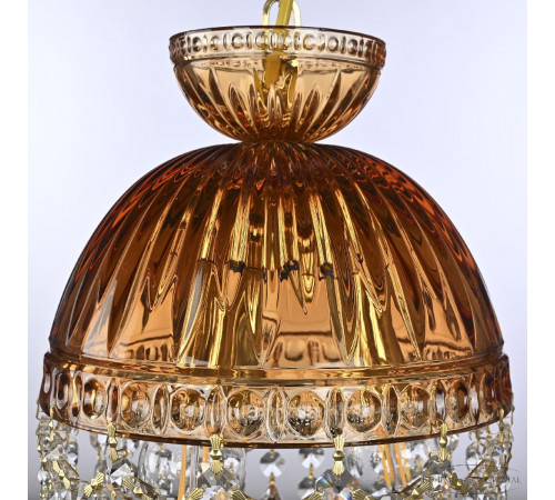 Подвесной светильник Bohemia Ivele Crystal 5478/22 G Amber/M-1G Leafs K721 Подвесной светильник Bohemia Ivele Crystal 5478/22 G Amber/M-1G Leafs K721