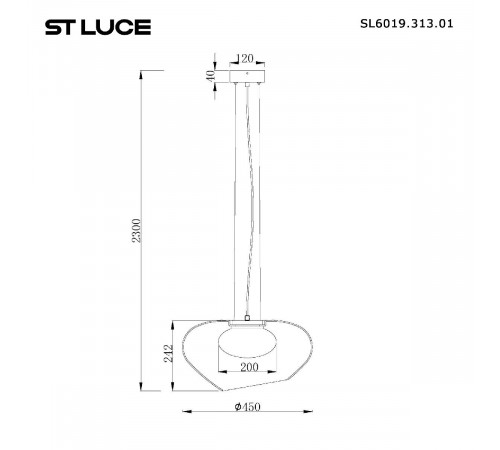 Подвесной светильник ST Luce Foray SL6019.313.01 Подвесной светильник ST Luce Foray SL6019.313.01