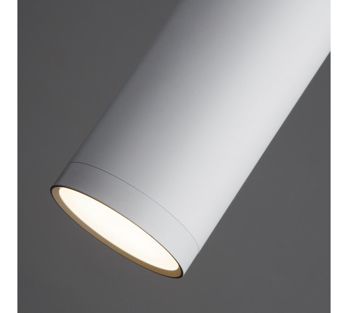 Подвесной светильник Eurosvet Double Topper 50135/1 LED хром/белый Подвесной светильник Eurosvet Double Topper 50135/1 LED хром/белый