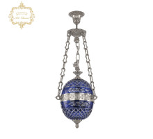 Подвесной светильник Art Classic 34.1000P.20.Ni.Clear-Blue.H-1J.FA3S