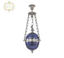 Подвесной светильник Art Classic 34.1000P.20.Ni.Clear-Blue.H-1J.FA3S