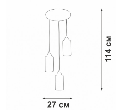 Подвесной светильник Vitaluce V3787-1/3S Подвесной светильник Vitaluce V3787-1/3S