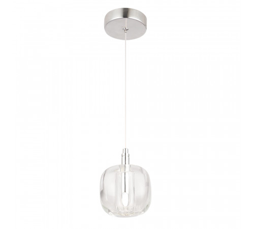 Подвесной светильник Crystal Lux BOX SP1 CHROME/TRANSPARENT Подвесной светильник Crystal Lux BOX SP1 CHROME/TRANSPARENT