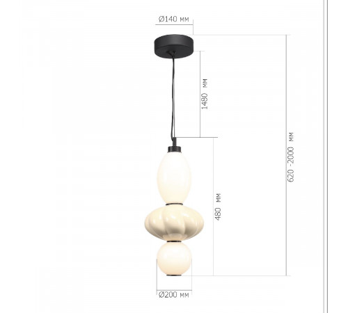 Подвесной светильник ST Luce Florentini SL6134.413.01 Подвесной светильник ST Luce Florentini SL6134.413.01