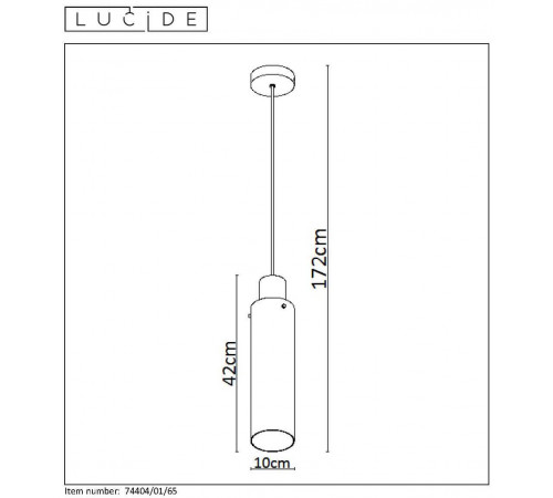 Подвесной светильник Lucide ORLANDO 74404/01/65