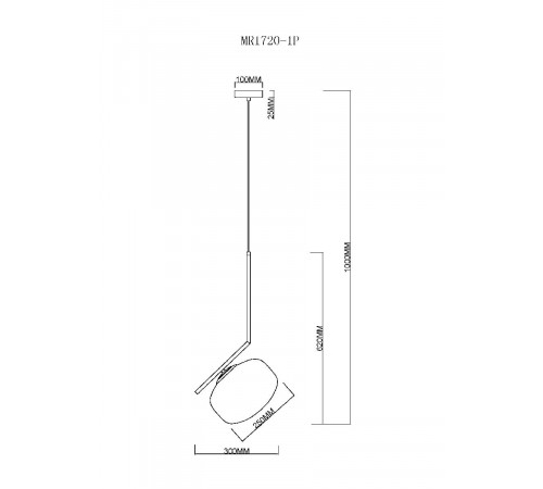 Подвесной светильник MyFar Single MR1720-1P Подвесной светильник MyFar Single MR1720-1P