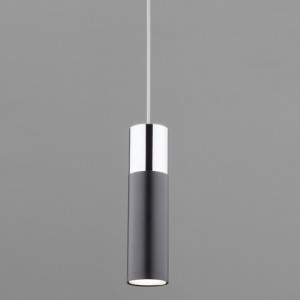 Подвесной светильник Eurosvet Double Topper 50135/1 LED хром/черный