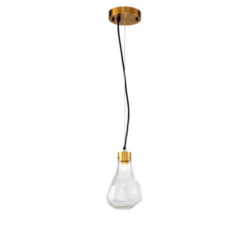 Подвесной светильник Delight Collection KR1197 KR1197P-1 brass/clear Подвесной светильник Delight Collection KR1197 KR1197P-1 brass/clear