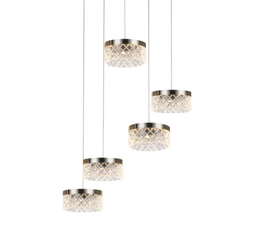 Подвесной светильник Delight Collection MD21020075 MD21020075-5A satin nickel Подвесной светильник Delight Collection MD21020075 MD21020075-5A satin nickel