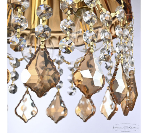 Подвесной светильник Bohemia Ivele Crystal 5478/22 G Amber/M-1G Leafs K721 Подвесной светильник Bohemia Ivele Crystal 5478/22 G Amber/M-1G Leafs K721