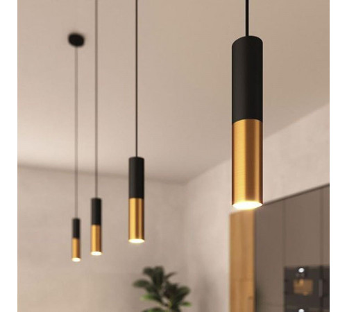 Подвесной светильник Reluce 16032-0.9-001IL LED5W BK+GD Подвесной светильник Reluce 16032-0.9-001IL LED5W BK+GD