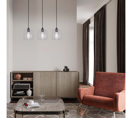 Подвесной светильник Escada Grid 10190/3S Chrome