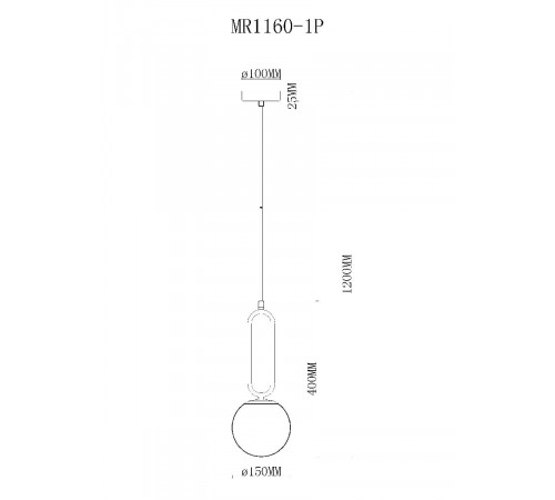 Подвесной светильник MyFar Pierre MR1160-1P Подвесной светильник MyFar Pierre MR1160-1P
