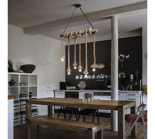 Подвесной светильник Ideal Lux Canapa SP6 134826 Подвесной светильник Ideal Lux Canapa SP6 134826