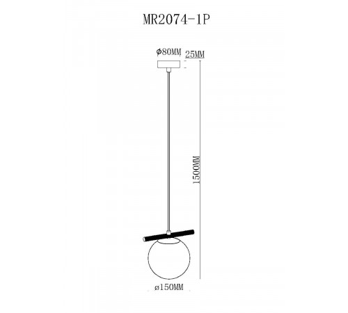 Подвесной светильник Myfar Francis MR2074-1P Подвесной светильник Myfar Francis MR2074-1P