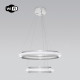 Подвесной светильник Eurosvet Imperio 90241/2 белый/ серебро Smart