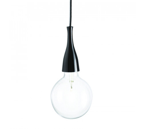 Подвесной светильник Ideal Lux Minimal SP1 Nero 009407 Подвесной светильник Ideal Lux Minimal SP1 Nero 009407