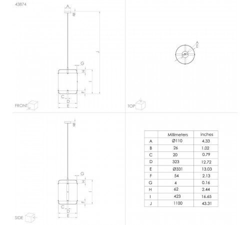 Подвесной светильник Eglo Surfleet 43874 Подвесной светильник Eglo Surfleet 43874