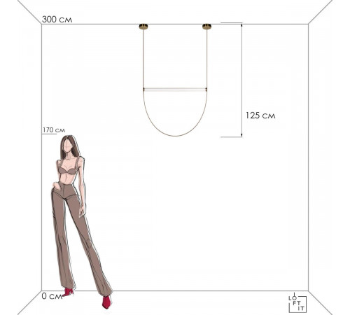 Подвесной светильник Loft IT Liana 10221/1250