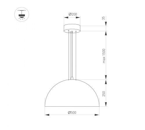 Подвесной светильник Arlight SP-RESTO-HANG-R500-30W Day4000 (WH, 100 deg, 230V) 039696 Подвесной светильник Arlight SP-RESTO-HANG-R500-30W Day4000 (WH, 100 deg, 230V) 039696