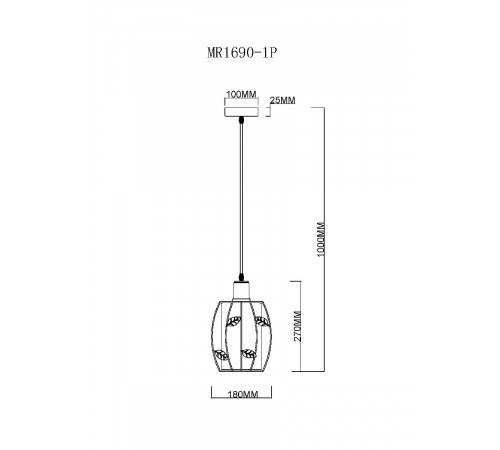 Подвесной светильник MyFar Huston MR1690-1P