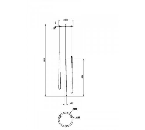 Подвесной светильник Maytoni Cascade MOD132PL-L18BSK Подвесной светильник Maytoni Cascade MOD132PL-L18BSK