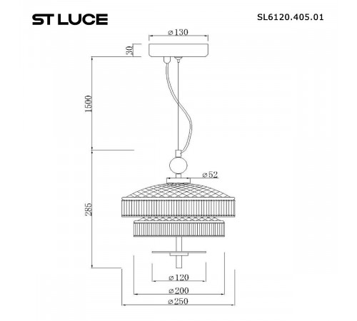 Подвесной светильник ST Luce Oriental SL6122.303.01 Подвесной светильник ST Luce Oriental SL6122.303.01