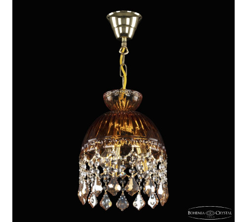 Подвесной светильник Bohemia Ivele Crystal 5478/22 G Amber/M-1G Leafs K721 Подвесной светильник Bohemia Ivele Crystal 5478/22 G Amber/M-1G Leafs K721