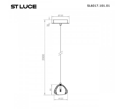 Подвесной светильник ST Luce Waterfall SL6017.101.01