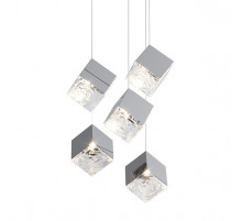 Подвесной светильник Delight Collection Pyrite 10301P/5 silver