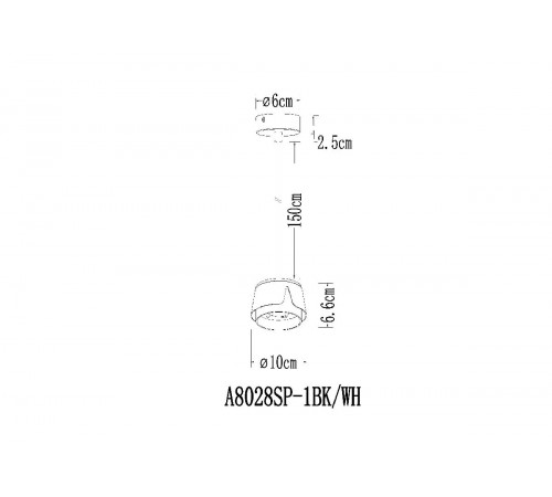 Подвесной светильник Arte Lamp Amaks A8028SP-1BK
